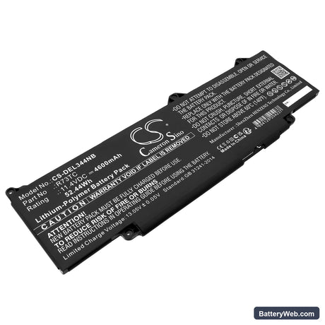 Dell Precision 3480 Replacement Battery, 11.4V, 4600mAh, Li-ion 1