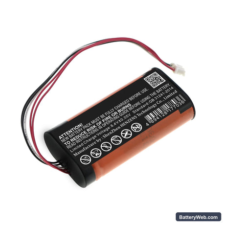 Dell Wireless 360 Speaker Replacement Battery, 7.4V, 2460mAh, Li-ion 4