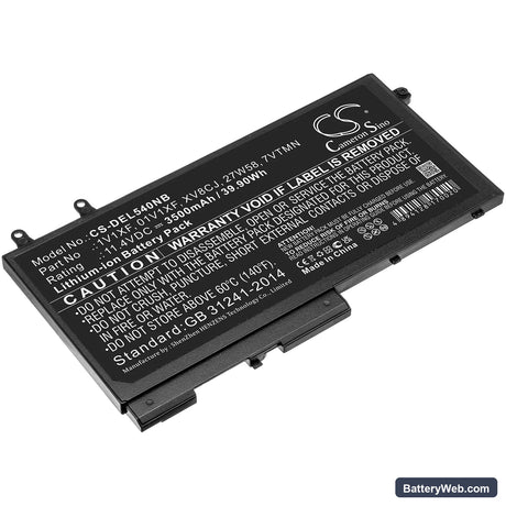 Dell Latitude 5400 Chromebook Replacement Battery, 11.4V, 3500mAh, Li-ion 1