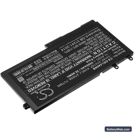 Dell Latitude 5400 Chromebook Replacement Battery, 11.4V, 3500mAh, Li-ion 2