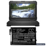 Dell Latitude 7424 Replacement Battery, 11.4V, 4200mAh, Li-ion 6