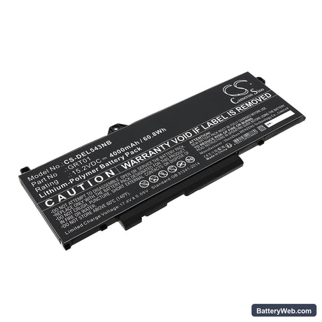 Dell Precision 15 3571 Replacement Battery, 15.2V, 4000mAh, Li-Polymer 1