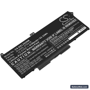Dell Precision 15 3560 F3T9T Replacement Battery, 15.2V, 4100mAh, Li-Polymer 1