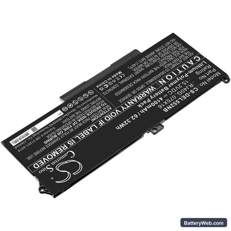 Dell Precision 15 3560 F3T9T Replacement Battery, 15.2V, 4100mAh, Li-Polymer 2