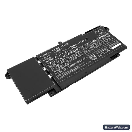 Dell Latitude 13 5320 Replacement Battery, 11.4V, 3650mAh, Li-Polymer 1