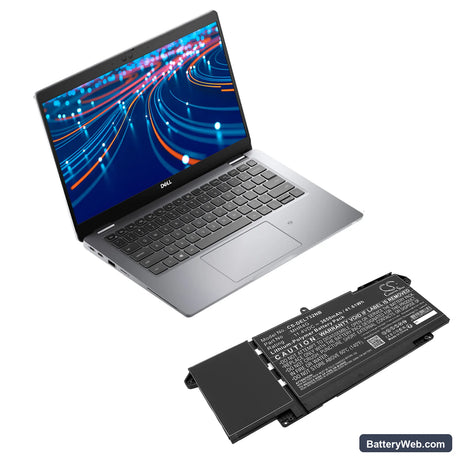 Dell Latitude 13 5320 Replacement Battery, 11.4V, 3650mAh, Li-Polymer 6