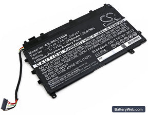 Dell Latitude 7350 Replacement Battery, 11.1V, 2700mAh, Li-Polymer 1