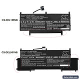 Dell Latitude 9510 2-in-1 Replacement Battery, 11.4V, 7250mAh, Li-Polymer 6