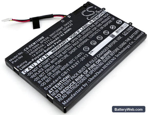 Dell Alienware M11x Replacement Battery, 14.8V, 4250mAh, Li-Polymer 1