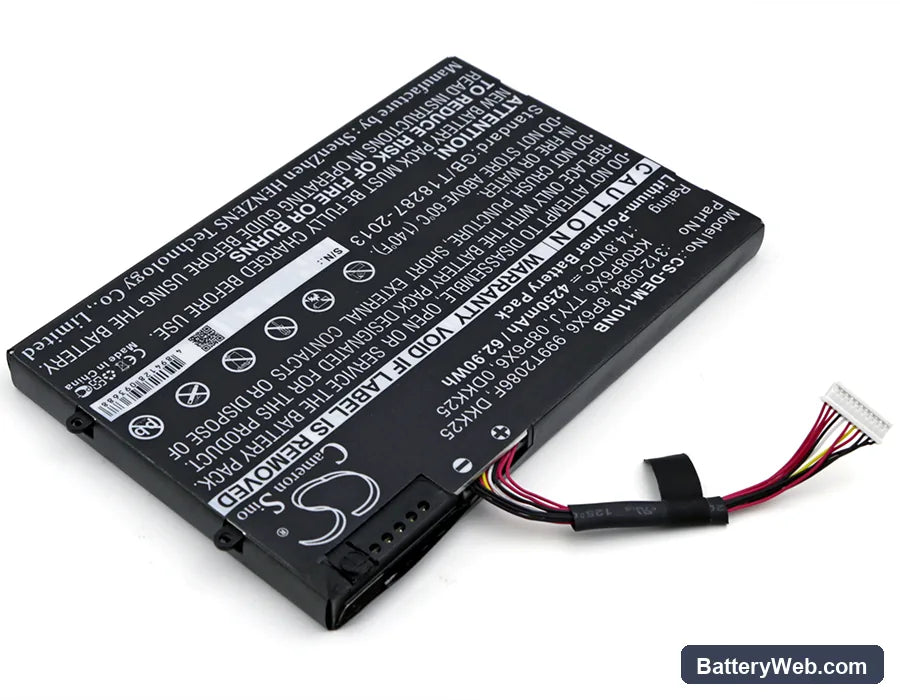 Dell Alienware M11x Replacement Battery, 14.8V, 4250mAh, Li-Polymer 2