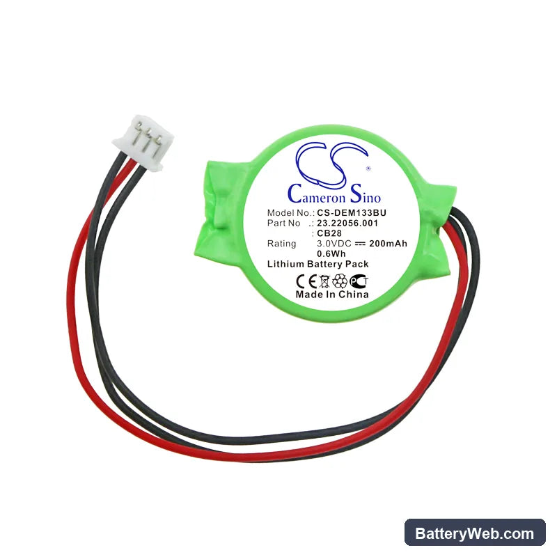 Dell XPS 1318 Replacement Battery, 3V, 200mAh, Lithium 3