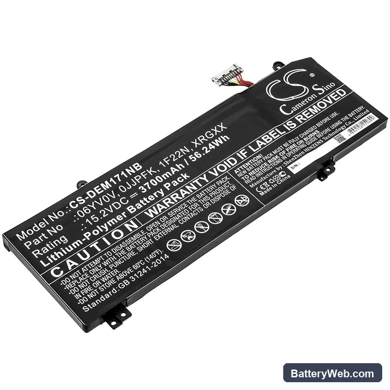 Dell G5 5590-D2785W Replacement Battery, 15.2V, 3700mAh, Li-Polymer 1