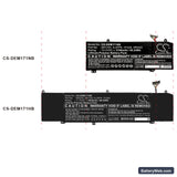 Dell G5 5590-D2785W Replacement Battery, 15.2V, 3700mAh, Li-Polymer 5