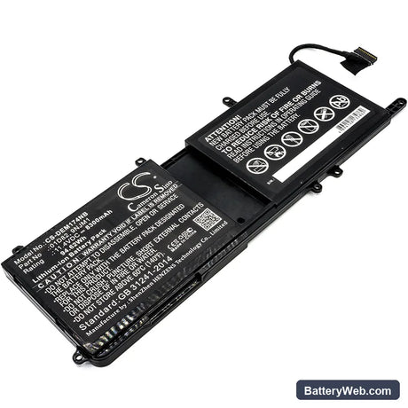 Dell Alienware 15 R3 Replacement Battery, 11.4V, 8300mAh, Li-ion 1