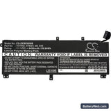 Dell Precision M3800 Replacement Battery, 11.1V, 5400mAh, Li-Polymer 3