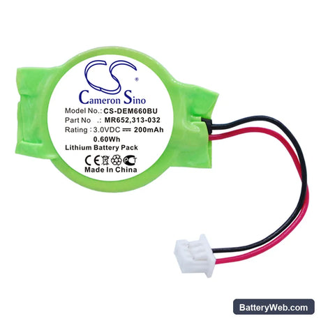 Dell Precision M4600 Replacement Battery, 3V, 200mAh, Lithium 3