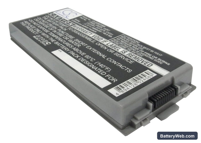 Dell Latitude D810 Replacement Battery, 11.1V, 4400mAh, Li-ion 1