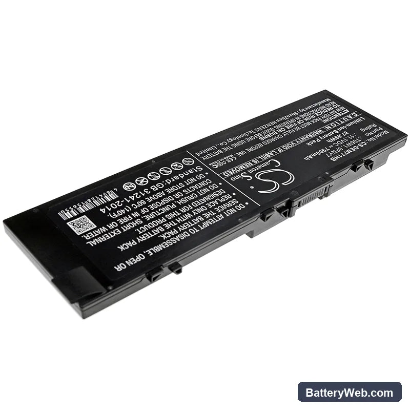 Dell Precision M7710 Replacement Battery, 11.1V, 7900mAh, Li-ion 2