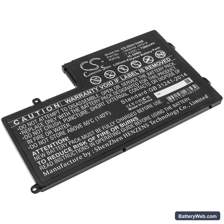 Dell INS15-5565-D1945A Replacement Battery, 7.4V, 7500mAh, Li-Polymer 1