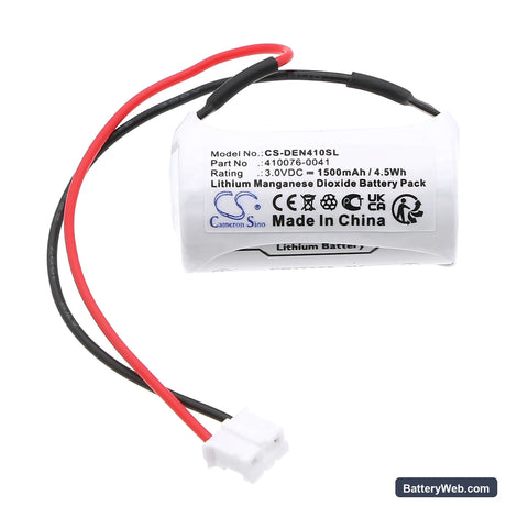 Denso 410076-0041 Replacement Battery, 3V, 1500mAh, Li-MnO2 3