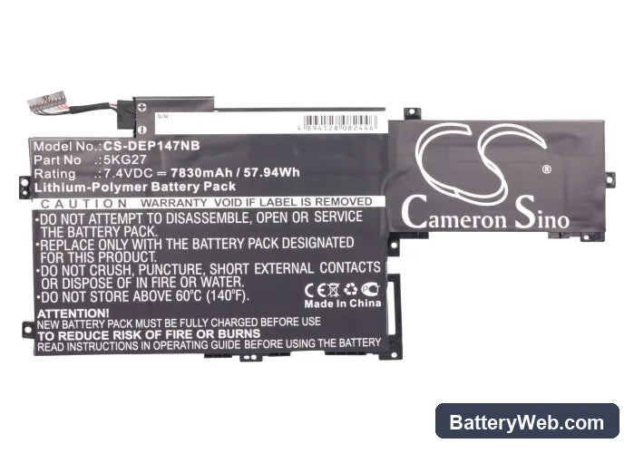 Dell Inspiron 14 7000 Replacement Battery, 7.4V, 7830mAh, Li-Polymer 5
