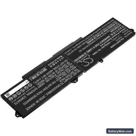 Dell Precision 15 3561 Replacement Battery, 11.4V, 8400mAh, Li-Polymer 2