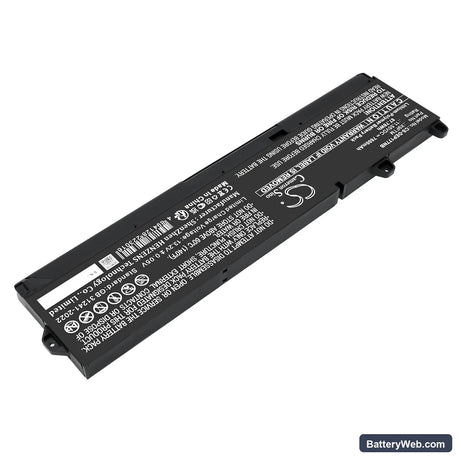 Dell Precision 17 7770 Replacement Battery, 11.55V, 7600mAh, Li-Polymer 2