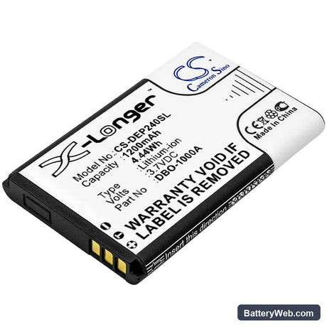Doro 6821 Replacement Battery, 3.7V, 1200mAh, Li-ion 1