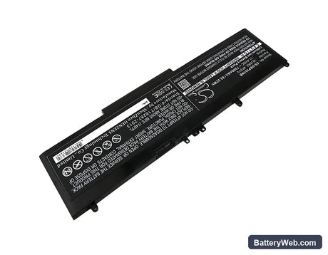 Dell Precision 3510 Replacement Battery, 11.4V, 7300mAh, Li-ion 2