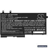 Dell Precision 15 3540 Replacement Battery, 11.4V, 4150mAh, Li-ion 3