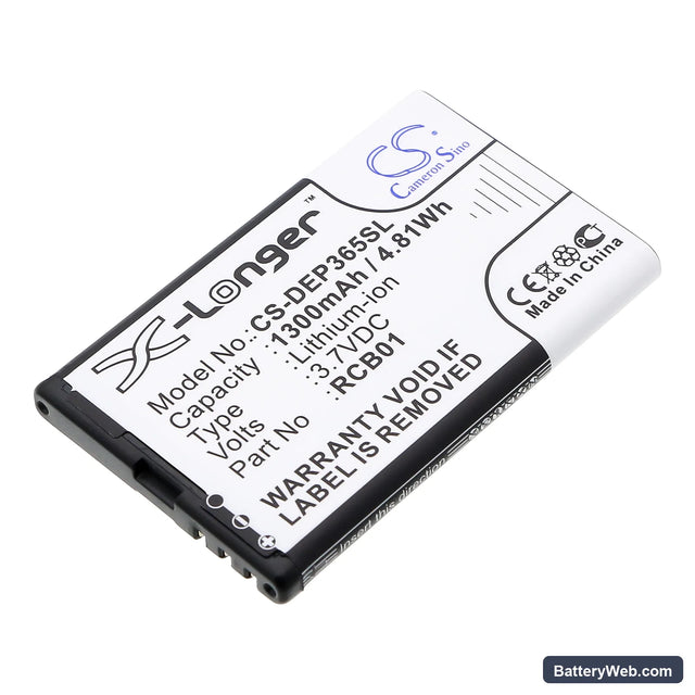 Doro Primo 365 Replacement Battery, 3.7V, 1300mAh, Li-ion 1