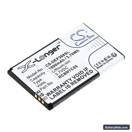 Doro Primo 368 Replacement Battery, 3.7V, 1000mAh, Li-ion 1