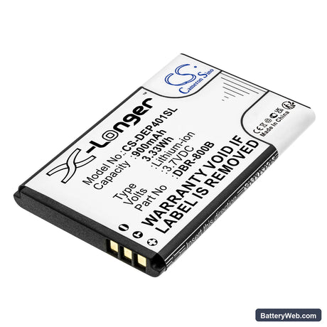 PEAQ PMP300 Replacement Battery, 3.7V, 900mAh, Li-ion 1