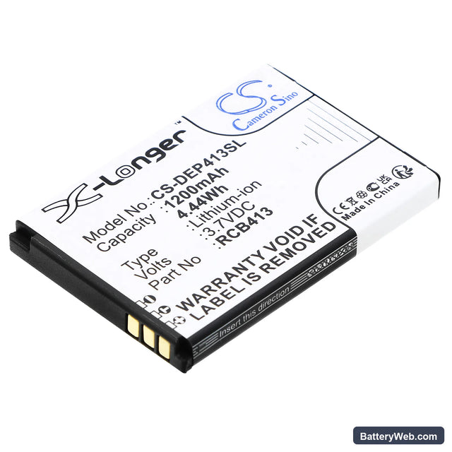 Doro Primo 406 Replacement Battery, 3.7V, 1200mAh, Li-ion 1