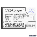 Qilive RF901 Replacement Battery, 3.7V, 900mAh, Li-ion 3
