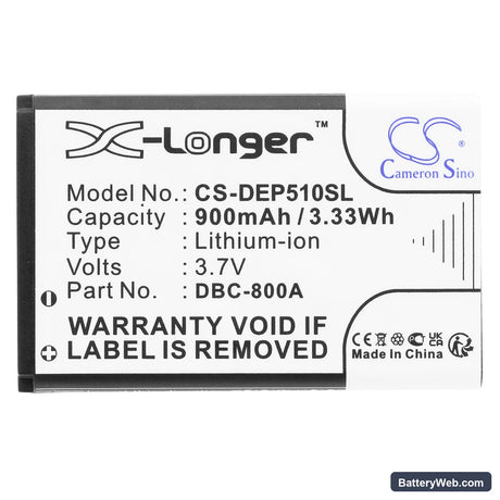 Qilive RF901 Replacement Battery, 3.7V, 900mAh, Li-ion 3
