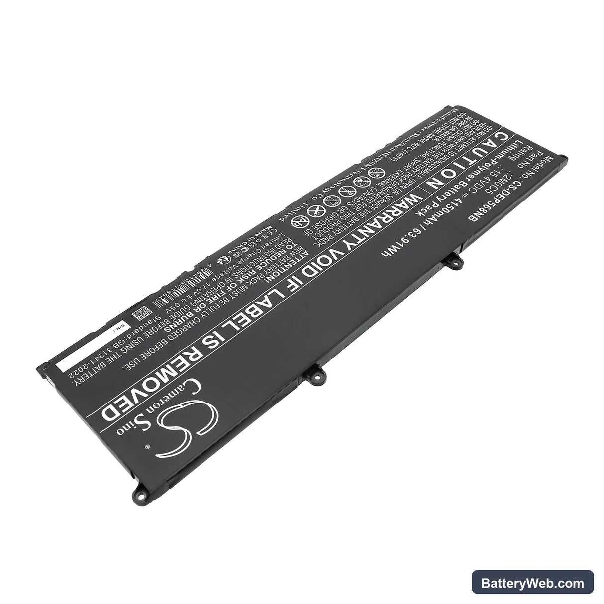 Dell Precision 5680 Replacement Battery, 15.4V, 4150mAh, Li-Polymer 2