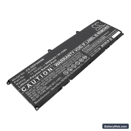 Dell Precision 5680 Replacement Battery, 11.55V, 8600mAh, Li-Polymer 1