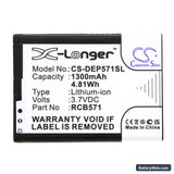 Doro Primo 571 Replacement Battery, 3.7V, 1300mAh, Li-ion 3