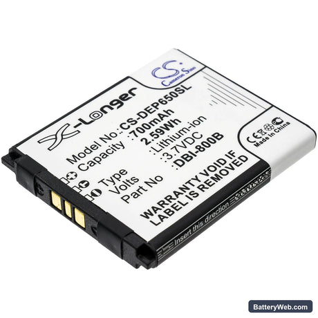 Doro Liberto 650 Replacement Battery, 3.7V, 700mAh, Li-ion 1