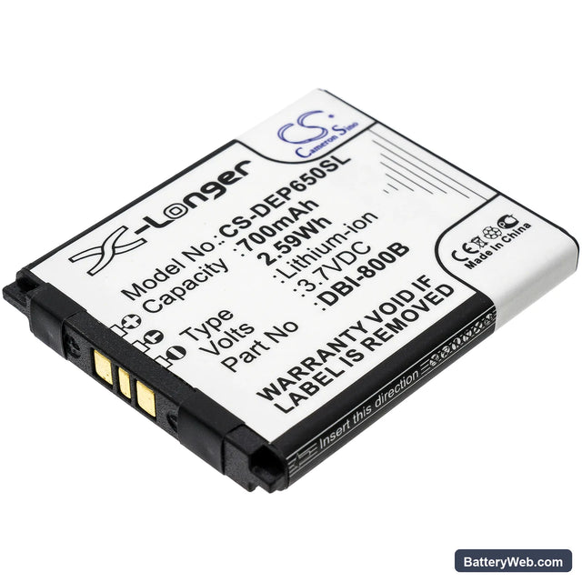 Doro Liberto 650 Replacement Battery, 3.7V, 700mAh, Li-ion 1