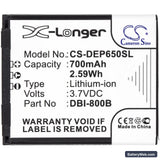 Doro Liberto 650 Replacement Battery, 3.7V, 700mAh, Li-ion 3
