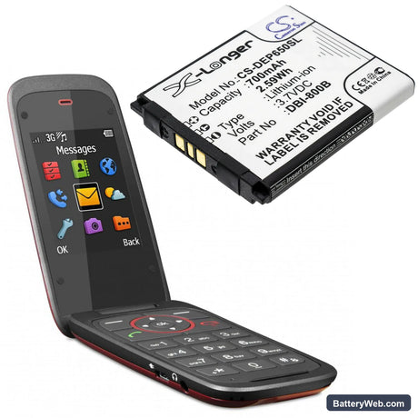 Doro Liberto 650 Replacement Battery, 3.7V, 700mAh, Li-ion 4
