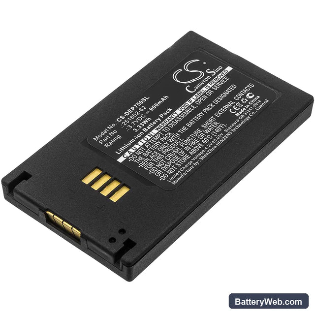 Tellermate T-iX Replacement Battery, 3.7V, 900mAh, Li-ion 1