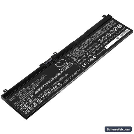 Dell Precision 7330 Replacement Battery, 11.4V, 8000mAh, Li-Polymer 1