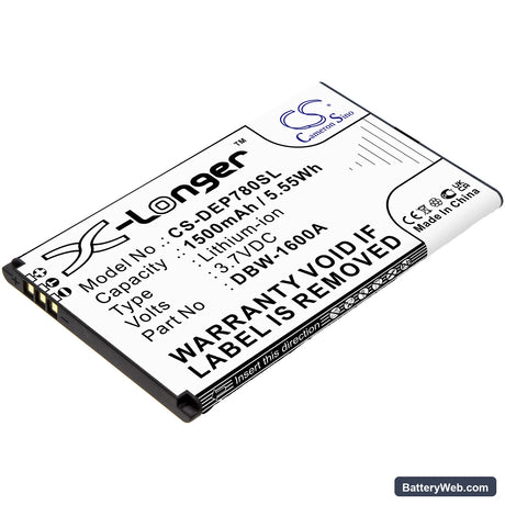 Doro 7010 Replacement Battery, 3.7V, 1500mAh, Li-ion 1