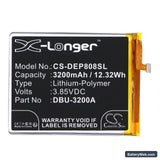 Doro 8080 Replacement Battery, 3.85V, 3200mAh, Li-Polymer 3