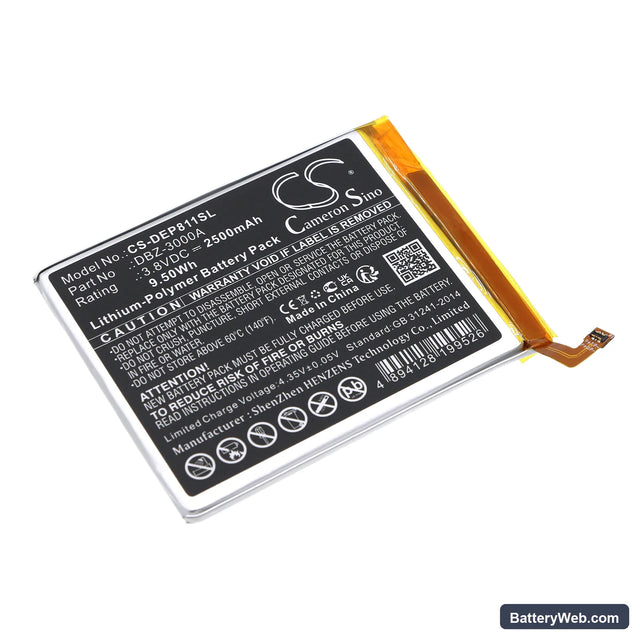 Doro 8100 Replacement Battery, 3.8V, 2500mAh, Li-Polymer 1