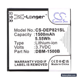 Doro Liberto 820 mini Replacement Battery, 3.7V, 1500mAh, Li-ion 3