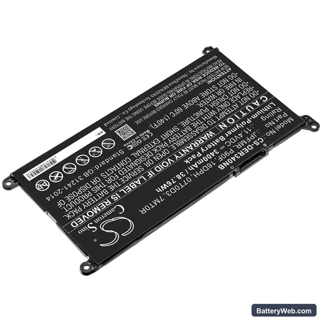 Dell Chromebook 3400 Replacement Battery, 11.4V, 3400mAh, Li-Polymer 2